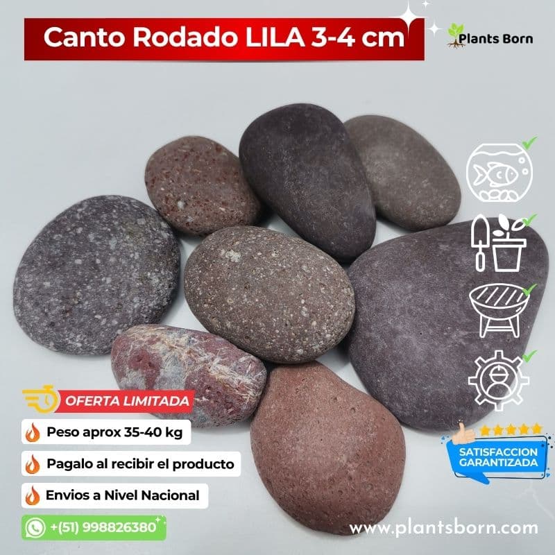 Canto Rodado Lila Transforma tus Proyectos con un Toque de Elegancia