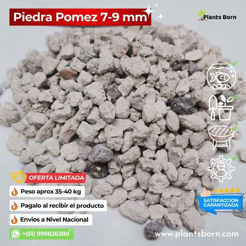 Piedra Pómez Ligera, Versátil y Disponible para Jardinería en Perú